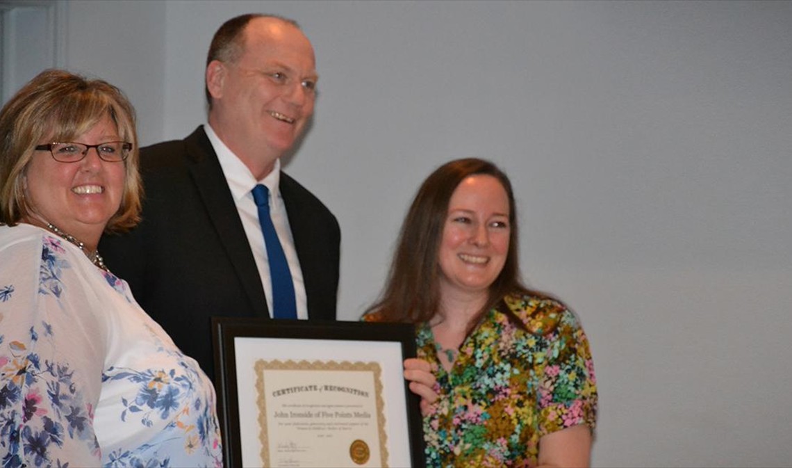 We were also recognized by the Women and Children's Shelter of Barrie